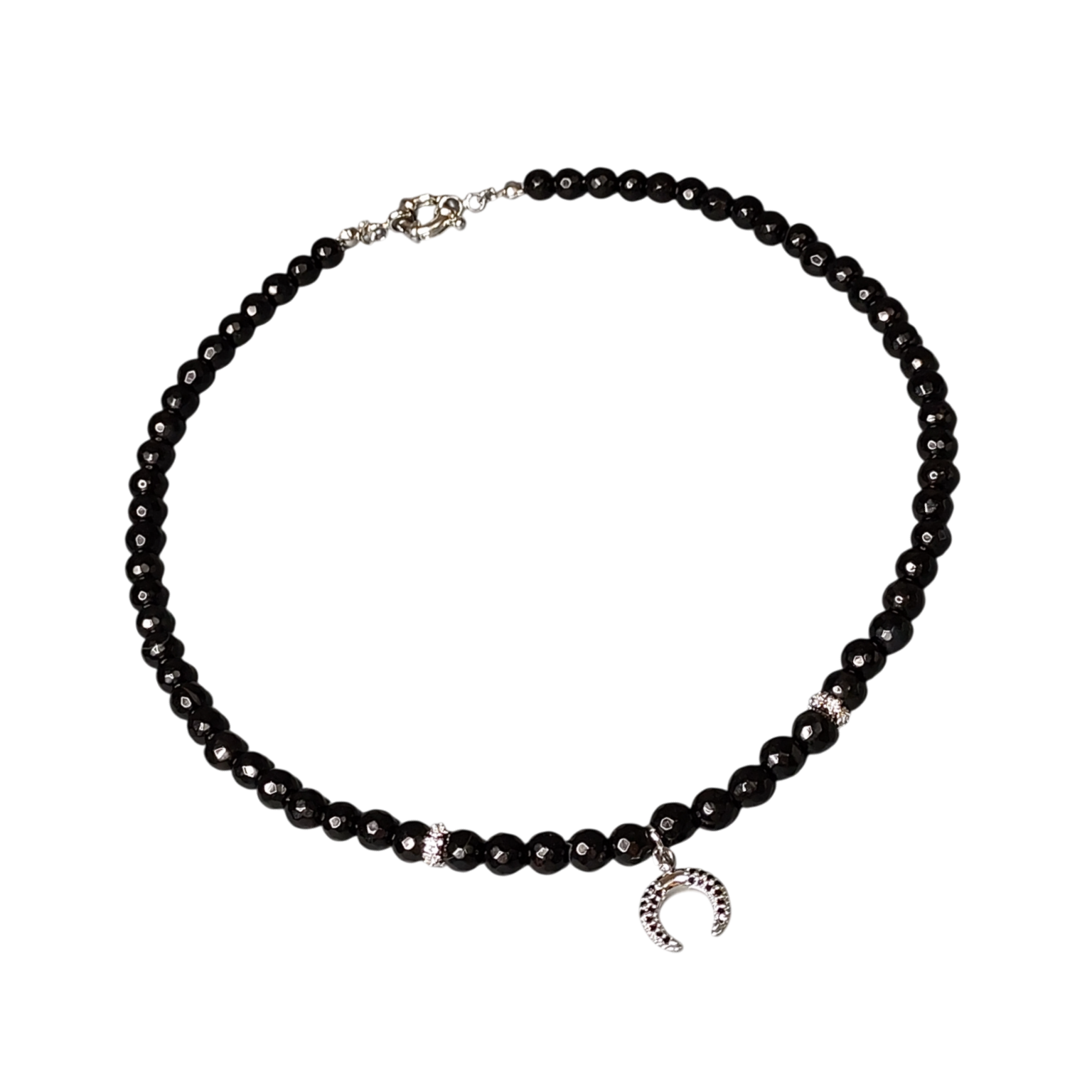 Жіночий чокер з чорного агату